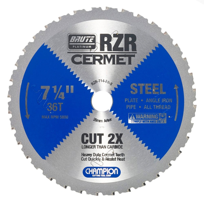 CHAMPION 7" 36T Brute RZR Cermet Circular Saw Blade