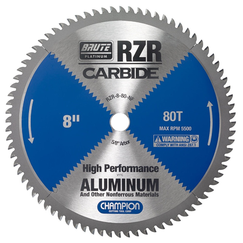 CHAMPION 8" 80T Brute RZR Carbide Circular Saw Blade