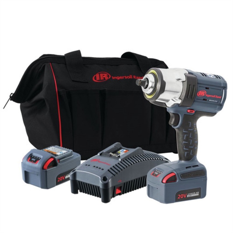 Ingersoll Rand Brushless Lithium-Ion 1/2 in. Cordless High-Torque Impact Wrench Kit (5 Ah) - IRTW7152-K22