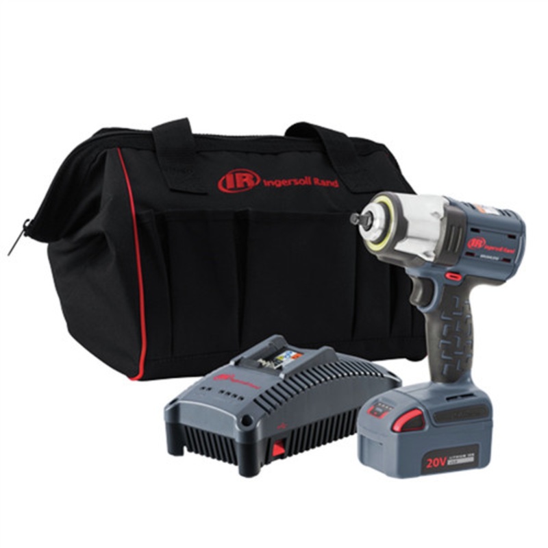 Ingersoll Rand Brushless Lithium-Ion 3/8 in. Cordless High Torque Impact Wrench Kit (5 Ah) - W5133-K12
