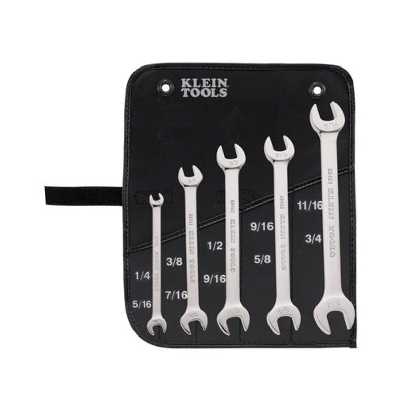 Klein Tools 5-Piece Open-End Wrench Set - 68450