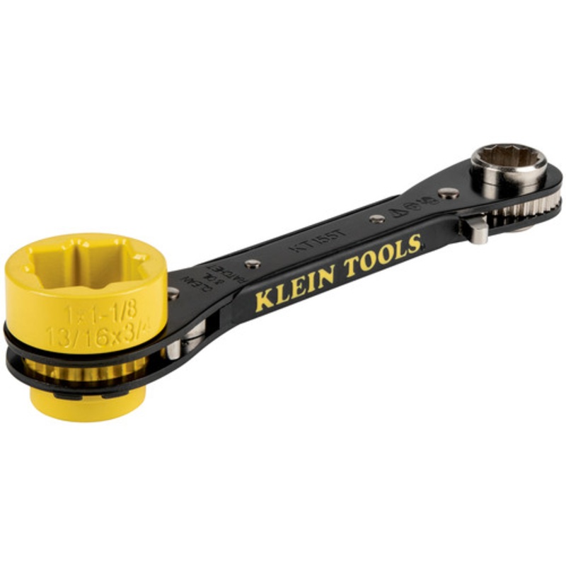 Klein Tools 6-in-1 Lineman's Ratcheting Wrench - KT155T