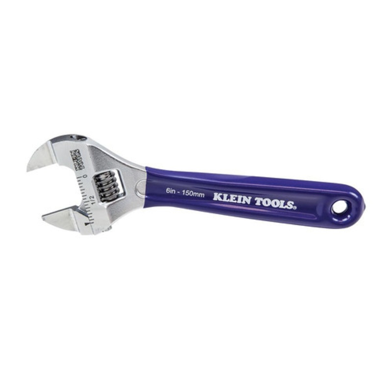 Klein Tools 6 in. Slim-Jaw Adjustable Wrench - D86934
