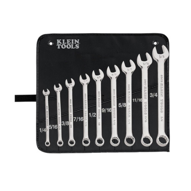 Klein Tools 9-Piece Combination Wrench Set - 68402