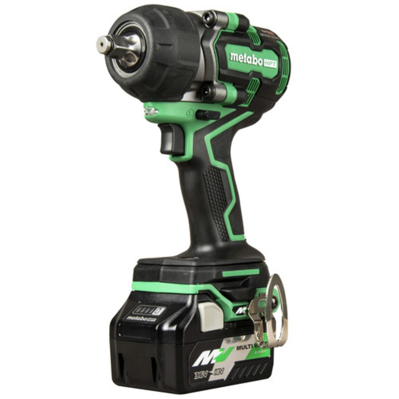 Metabo HPT MultiVolt 36V Brushless Lithium-Ion 1/2 in. Cordless Mid-Torque Impact Wrench Kit with 2 Batteries (2.5 Ah) - WR36DEM