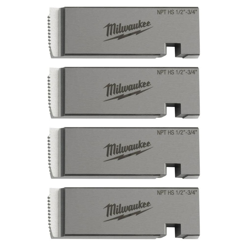 MILWAUKEE 1/2"-3/4" HIGH SPEED NPT Universal Pipe Threading Dies