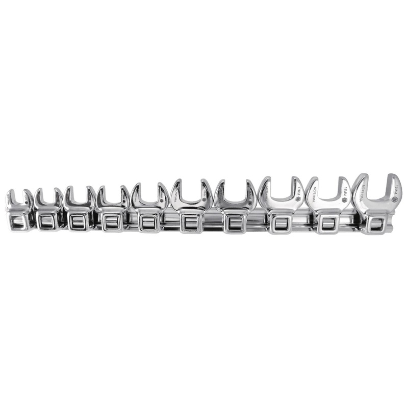 10 PIECE 3/8" DRIVE METRIC CROWFOOT WRENCH SET