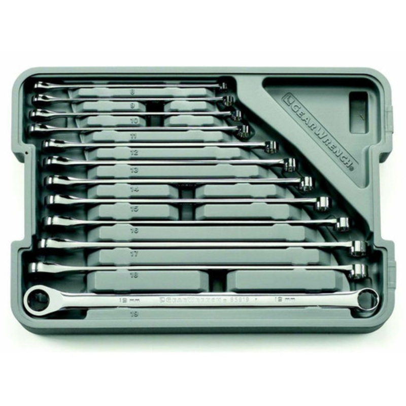 GearWrench 12-Piece 12-Point Metric XL GearBox Double Box Ratcheting Wrench Set - 85988