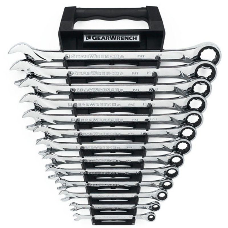 GearWrench 13-Piece SAE XL Ratcheting Combination Wrench Set - 85199