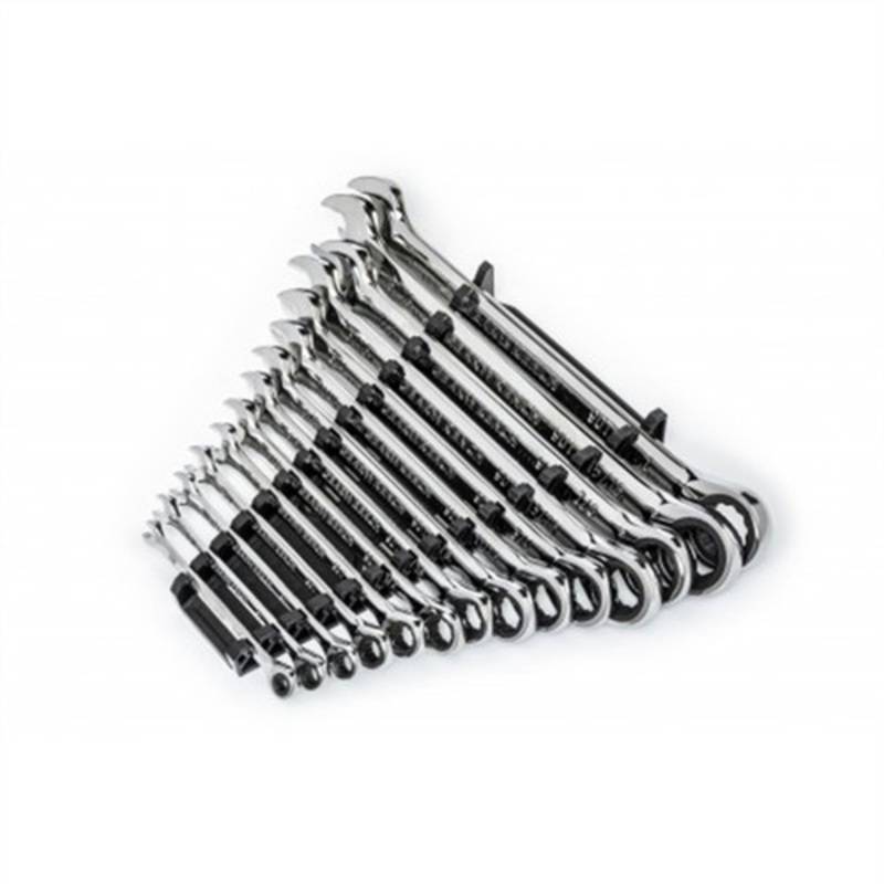 GearWrench 14-Piece 90-Tooth 12 Point SAE Flex Head Combination Ratcheting Wrench Set - 86759
