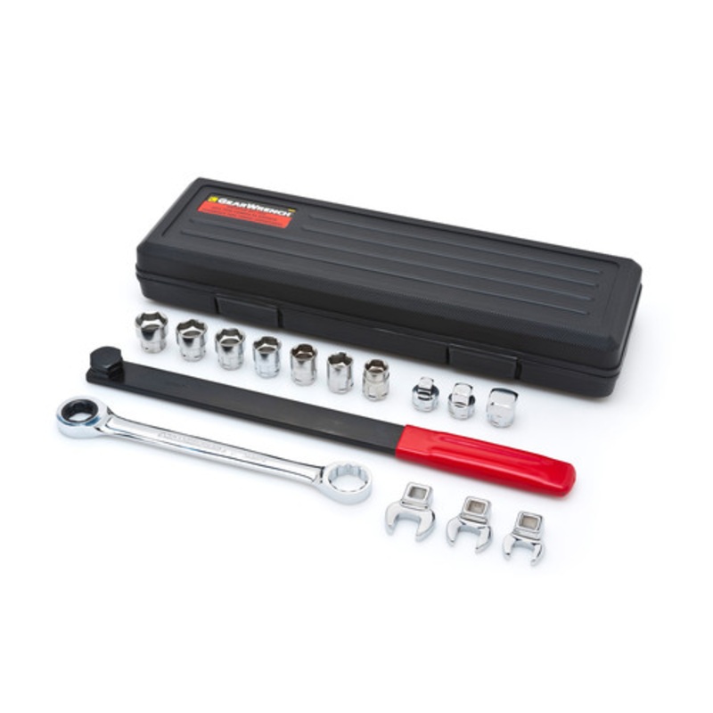 GearWrench 15-Piece Ratcheting Wrench Serpentine Belt Tool Set - 3680