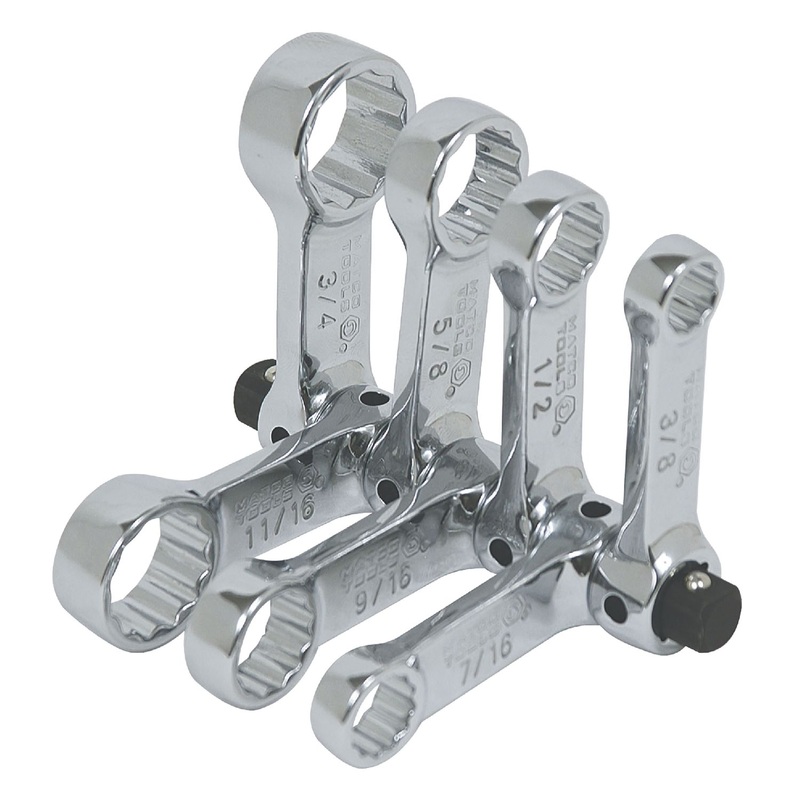 3/8" DRIVE 7 PIECE SAE 12 POINT TORQUE ADAPTER SET