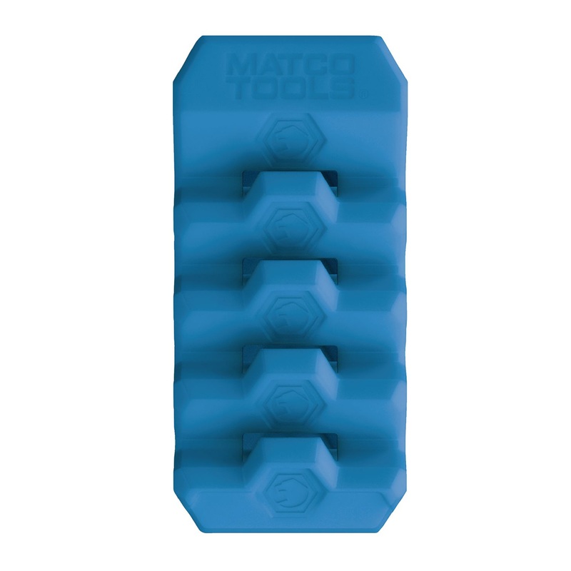 4 SLOT MAGNETIC WRENCH RACK - BLUE