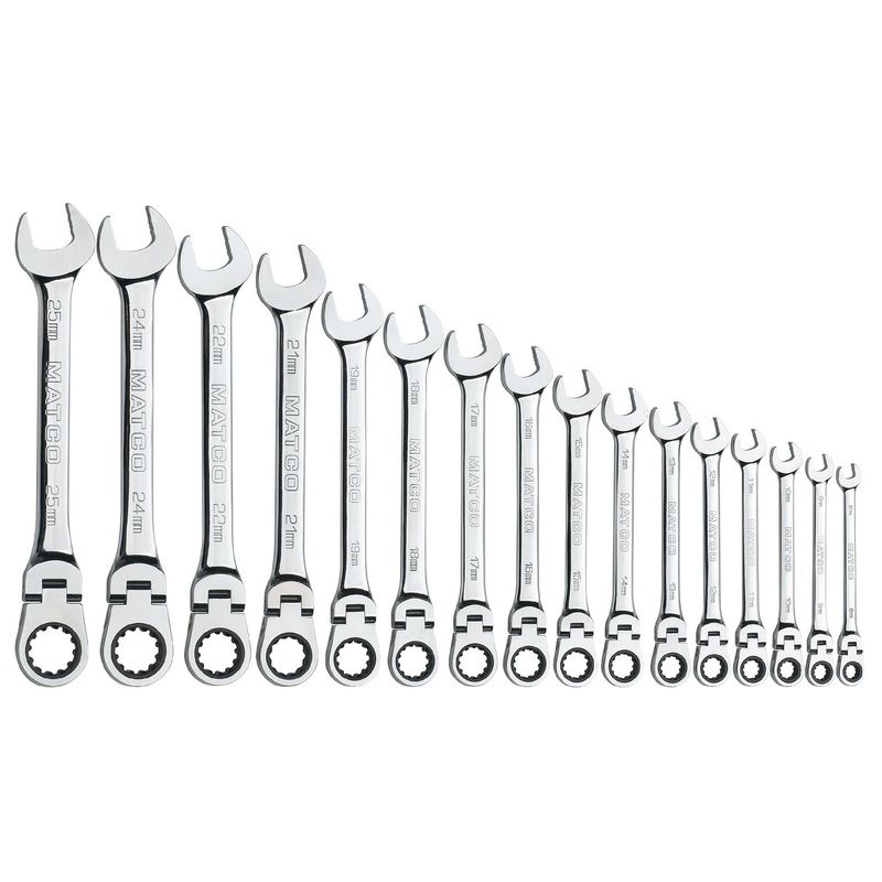 16 PIECE 90 TOOTH FLEX COMBO METRIC SET