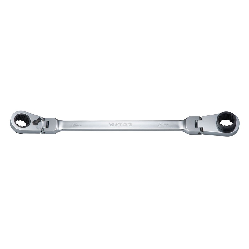 24MM X 27MM REVERSIBLE DOUBLE BOX FLEX RATCHETING WRENCH