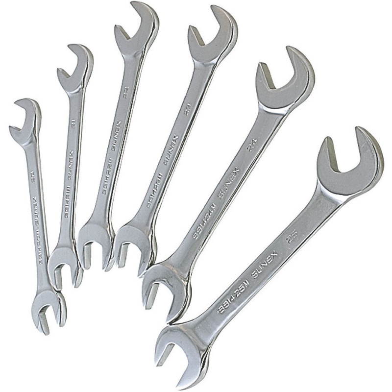 6 PIECE ANGLED HEAD WRENCHES