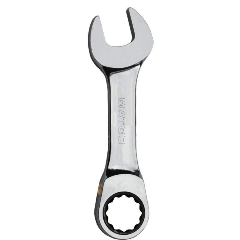 1/2" 72 TEETH STUBBY COMBO RATCHETING WRENCH
