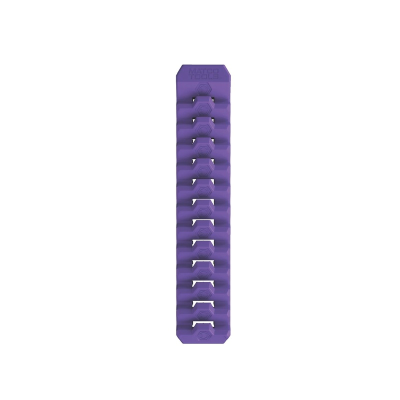 12 SLOT MAGNETIC WRENCH RACK - PURPLE