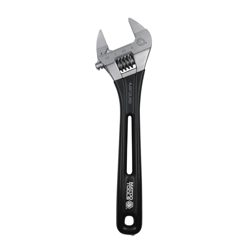 THIN ERGONOMIC LIGHT WEIGHT ADJUSTABLE WRENCH - 12"