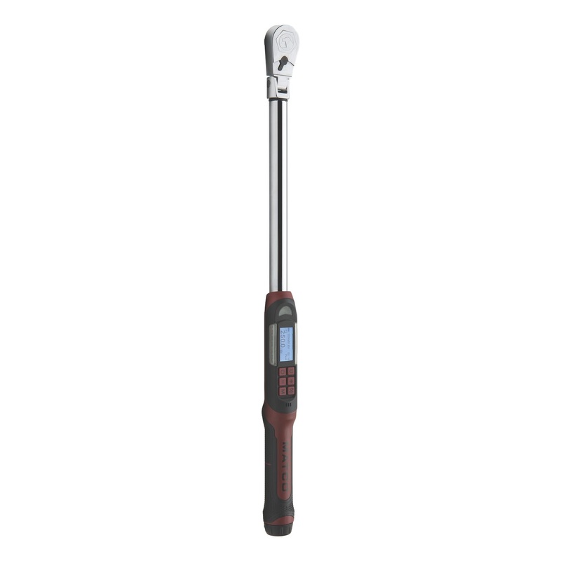 1/2" DRIVE FLEX HEAD ELECTRONIC TORQUE WRENCH 12.5-250 FT. LBS. WITH ANGLE
