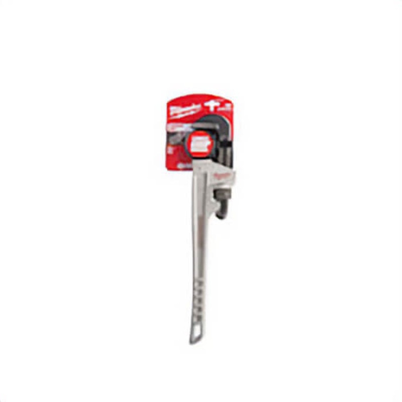 Milwaukee Overbite Jaw 48-22-7218 Pipe Wrench, 18 in OAL, Hook Jaw, Aluminum Handle