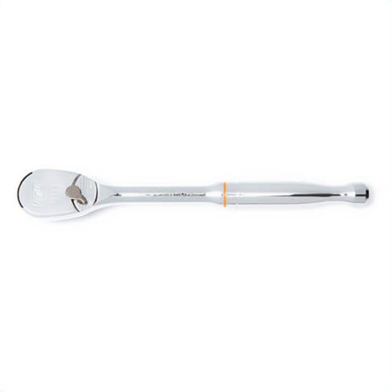 Gearwrench 81211T 90T Regular Ratchet, 3/8 in Drive, Teardrop Head, 8 in OAL, Alloy Steel, Polished Chrome, ASME B107.10