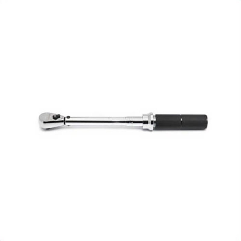 Gearwrench 85066M Micrometer Torque Wrench, 1/2 in Drive, 30 to 250 ft-lb, Square Drive Head, 24.3 in OAL, ASME B107.300-2010