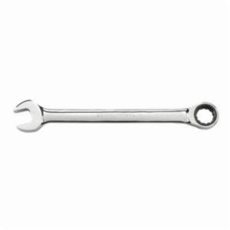 GearWrench 9146D Combination Wrench, Jumbo Open End Regular Length, Metric, Standard Ratcheting Wrench, 12 Points, 0/15 Offset