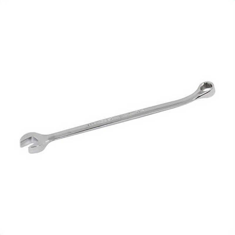 Gray Tools 3208 Combination Wrench, Imperial, 1/4 in, 6 Points, 15 Offset, 5 in OAL, Polished Chrome, ANSI B107.6|AS954