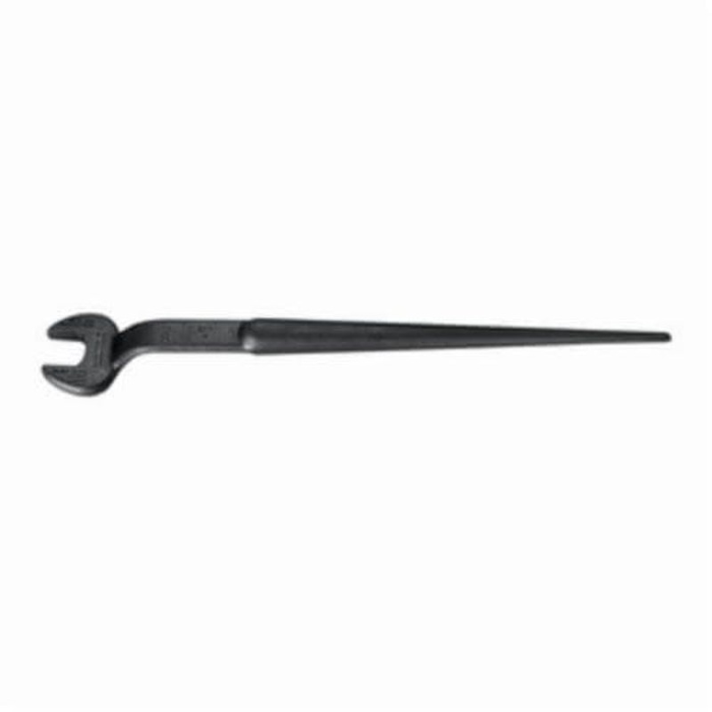Klein 3211 Erection Open End Wrench, 1-1/16 in Wrench, 60 Offset, 14-3/4 in L, Forged Alloy Steel, Industrial Black