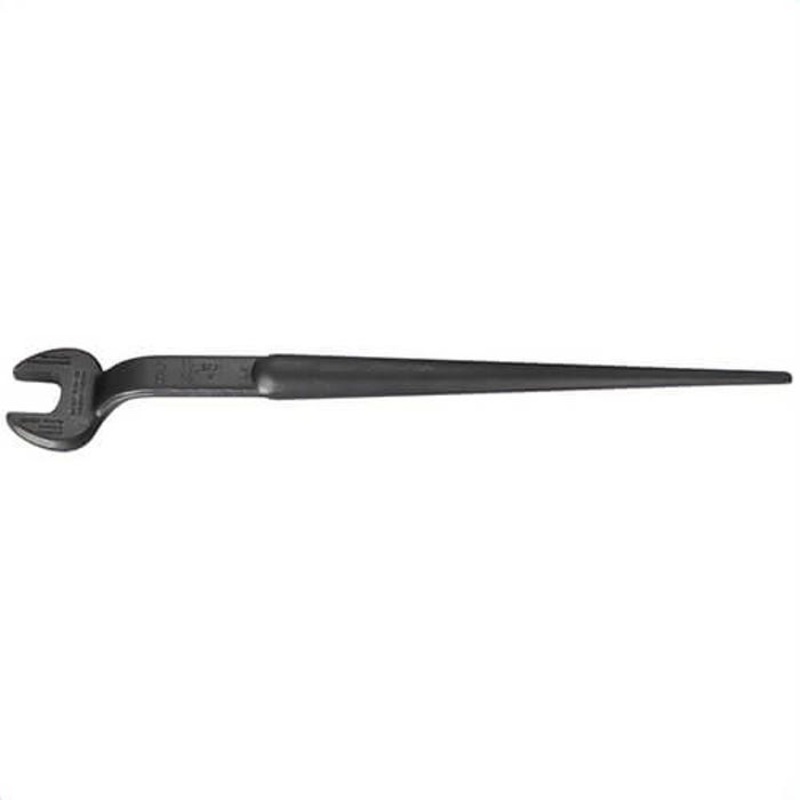 Klein 3224 Erection Wrench, 1-1/2 in Wrench, 60 Offset, 18 in L, Forged Alloy Steel, Industrial Black