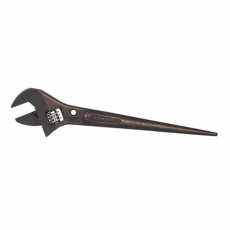 Klein 3227 Adjustable Spud Wrench, 1-5/16 in Spud Handle Wrench, Black Oxide, 11 in OAL, Alloy Steel