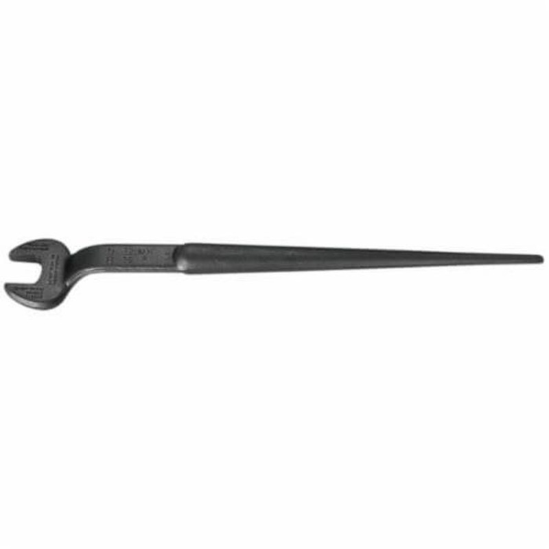 Klein 3232 Erection Open End Wrench, 1-1/16 in Wrench, 60 Offset, 16-5/8 in L, Forged Alloy Steel, Industrial Black