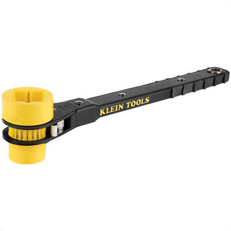 Klein KT151T Box End Wrench, Double Lineman's, Imperial, Ratcheting/Square Wrench, 4 points