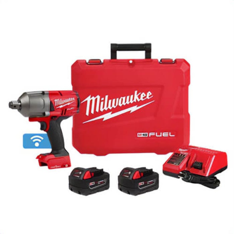 Milwaukee 2864-22R M18 High Torque Wrench, 3/4 in Drive 4-Mode Drive, 1,500 ft-lb Torque Rating, 18V, 8.6 in OAL