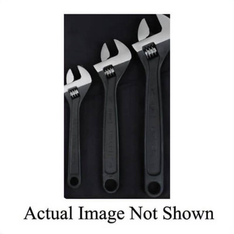 Urrea 715S Adjustable Wrench, 1-7/8 in Open Wrench, 15 in OAL, Alloy Steel Jaw & Body, Alloy Steel, Phosphatized Black