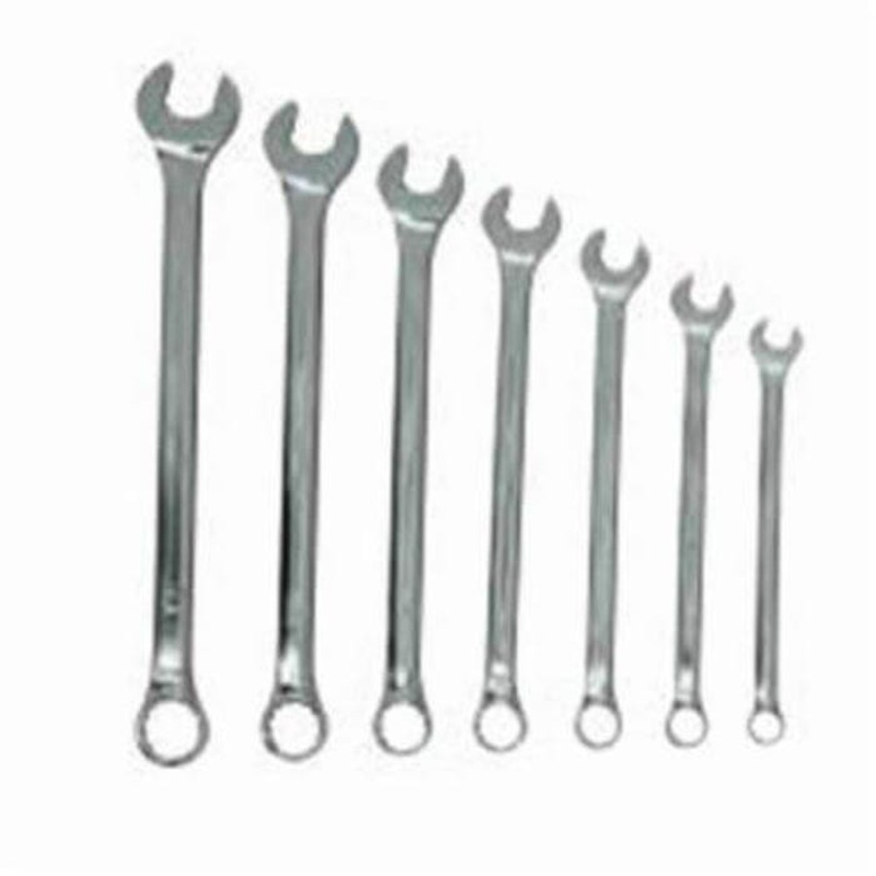Williams WS-1170SCA Supercombo Combination Wrench Set, Imperial, 7 pc, 3/8 to 3/4 in, Satin Chrome