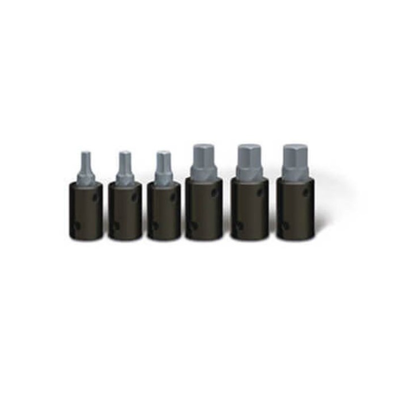 Wright 455 Tool Drive Set Hex Bit, 1/2 in, 6 pc
