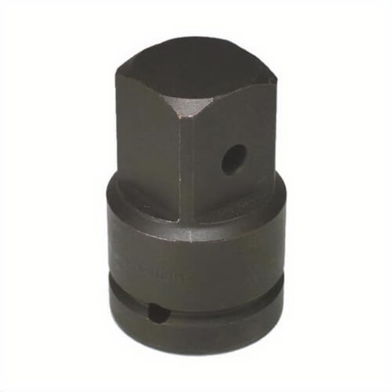 Wright 8902 Pin Lock Impact Socket Adapter, 1-1/2 in Male x 1 in Female Drive, 3-1/2 in OAL