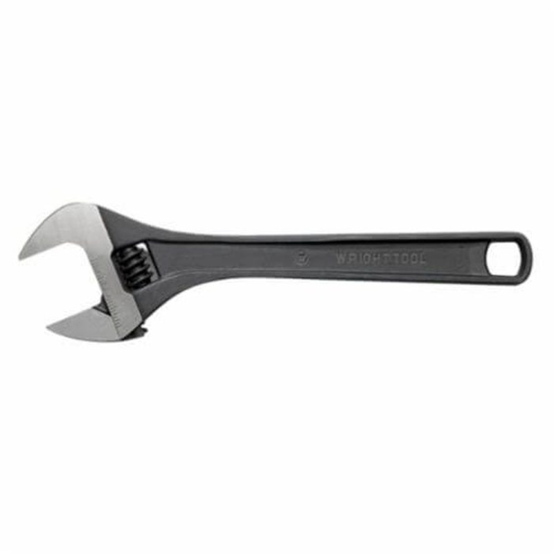 Wright 9AB24 Adjustable Wrench, 2-17/32 in, 24 in OAL, Steel Body, Steel, Industrial Black