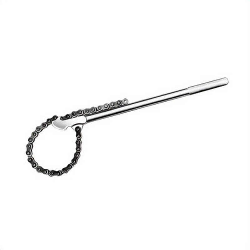 Power Team 7401 Ratcheting Chain Wrench, 3 to 6-3/4 in Pipe, 19 in OAL