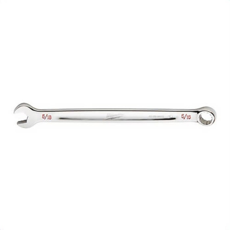 Milwaukee 45-96-9410 Standard Length Combination Wrench, 5/16 in Wrench, 12 Points, 15 Offset, Steel
