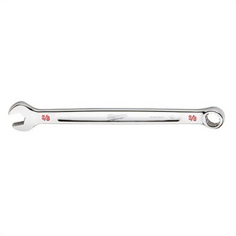 Milwaukee 45-96-9412 Standard Length Combination Wrench, 3/8 in Wrench, 12 Points, 15 Offset, Steel
