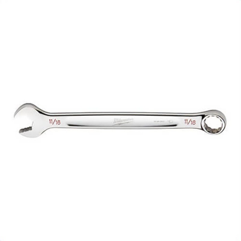 Milwaukee 45-96-9422 Standard Length Combination Wrench, 11/16 in Wrench, 12 Points, 15 Offset, Steel