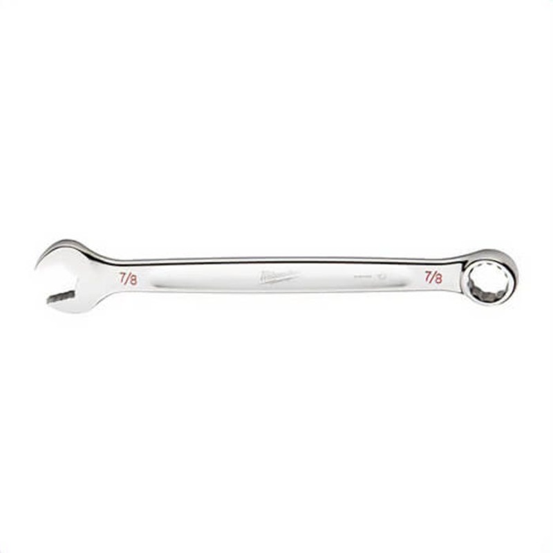 Milwaukee 45-96-9428 Standard Length Combination Wrench, 7/8 in Wrench, 12 Points, 15 Offset, Steel