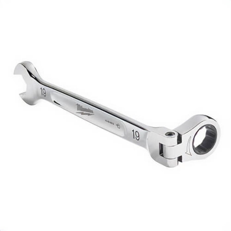 Milwaukee 45-96-9614 Flex Head Ratcheting Non-Lockable Combination Wrench, 14 mm Wrench, 12 Points, 0 Offset