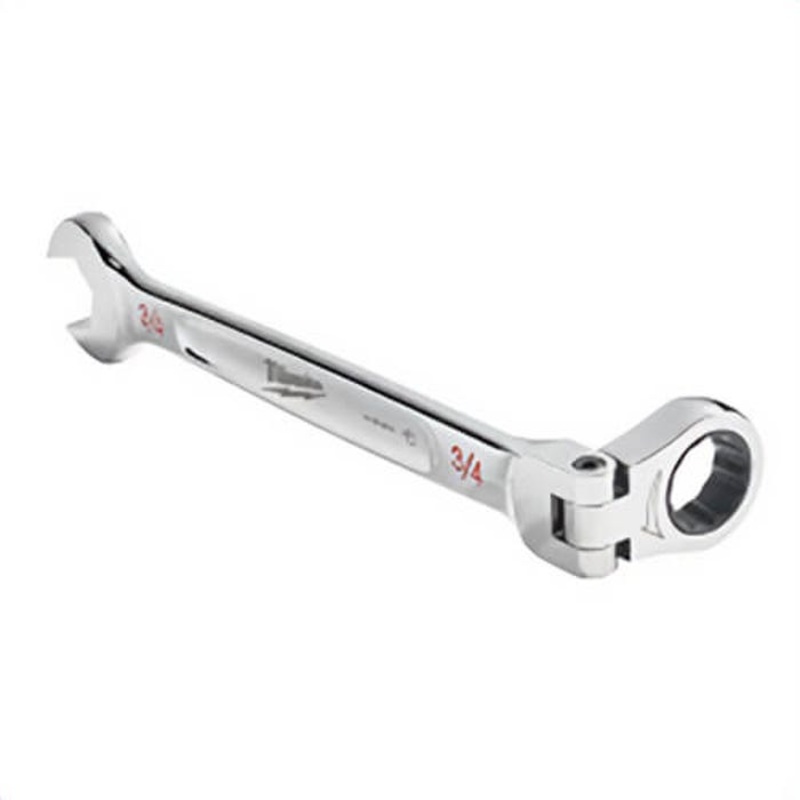 Milwaukee 45-96-9816 Flex Head Ratcheting Non-Lockable Combination Wrench, 5/8 in Wrench, 12 Points, 0 Offset