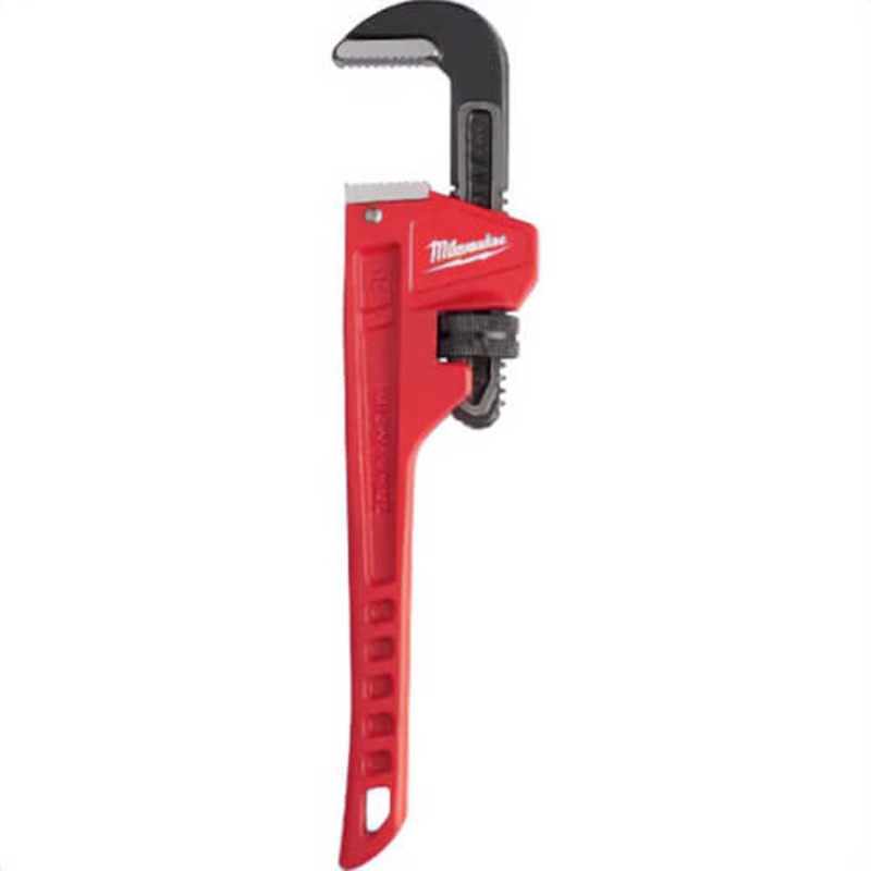 Milwaukee 48-22-7110 Steel Pipe Wrench, 10 in, 1-1/2 in Jaw Capacity