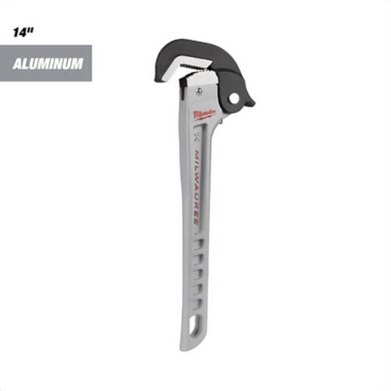 Milwaukee 48-22-7414 Aluminum Self-Adjusting Pipe Wrench, 14 in