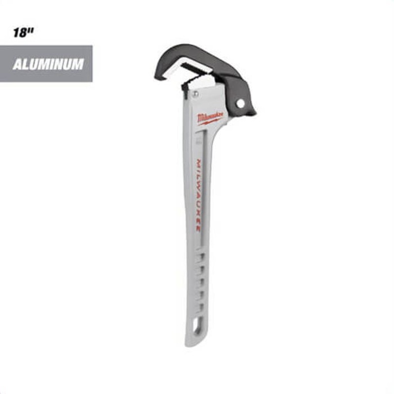 Milwaukee 48-22-7418 Aluminum Self-Adjusting Pipe Wrench, 18 in